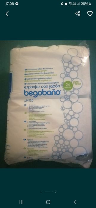 Jednorazowe myjki z mydłem begobano