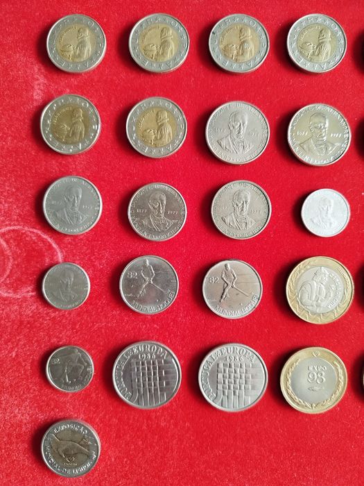 Conjunto de moedas antigas de Portugal (Escudos)