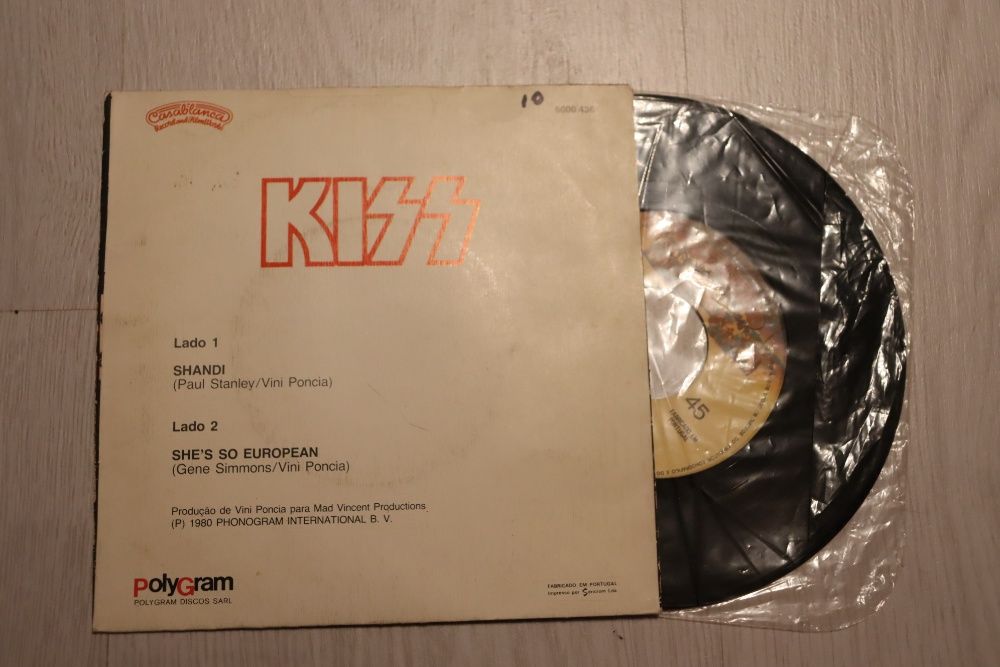 KISS Shandi Single Portugal 45s 7 inch - Very rare - EX EX - 1980