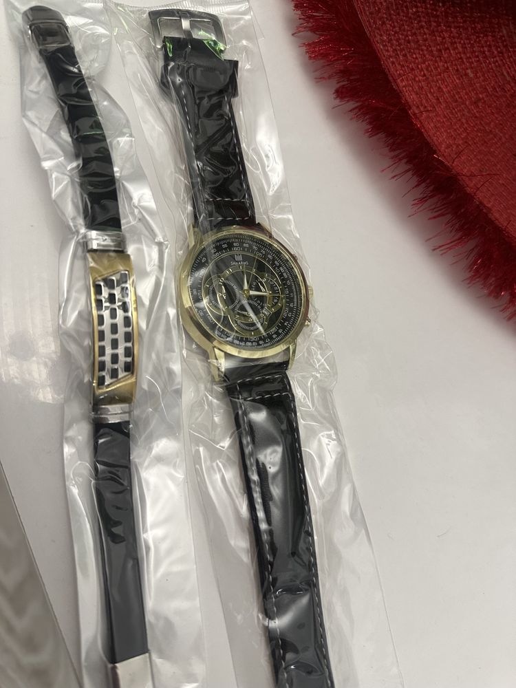 zegarek męski  Shaarms kwarcowy z bransoletą