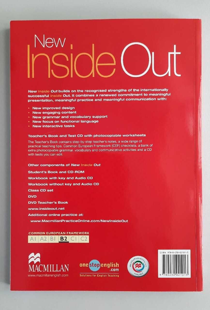 New Inside Out B2 Teacher Book with Test CD (new)