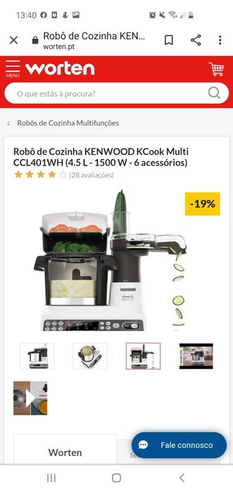 Robô de cozinha Kenwood - kcook Multi