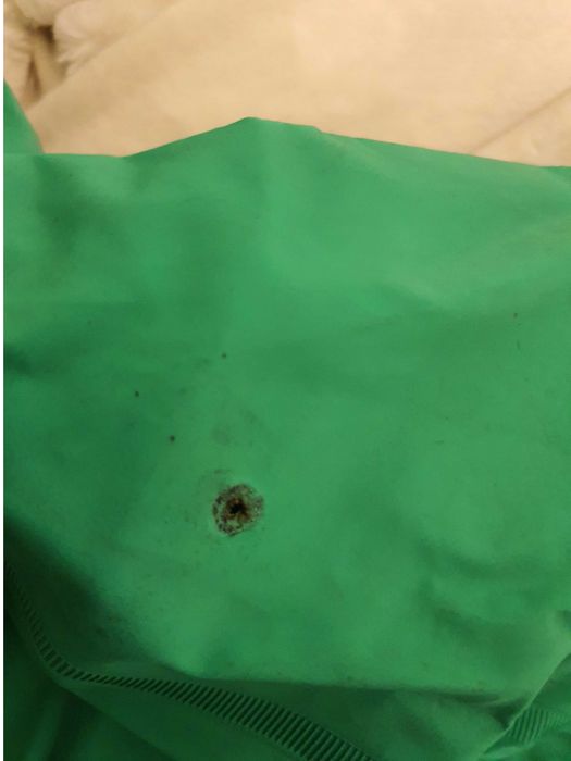 Fato de borracha de trabalho para proteccao de quimicos verde XL 58/60