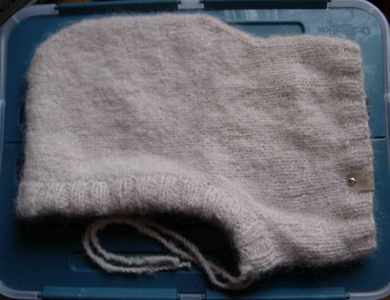 kaptur fluffy balaclava z alpaki i kaszmiru