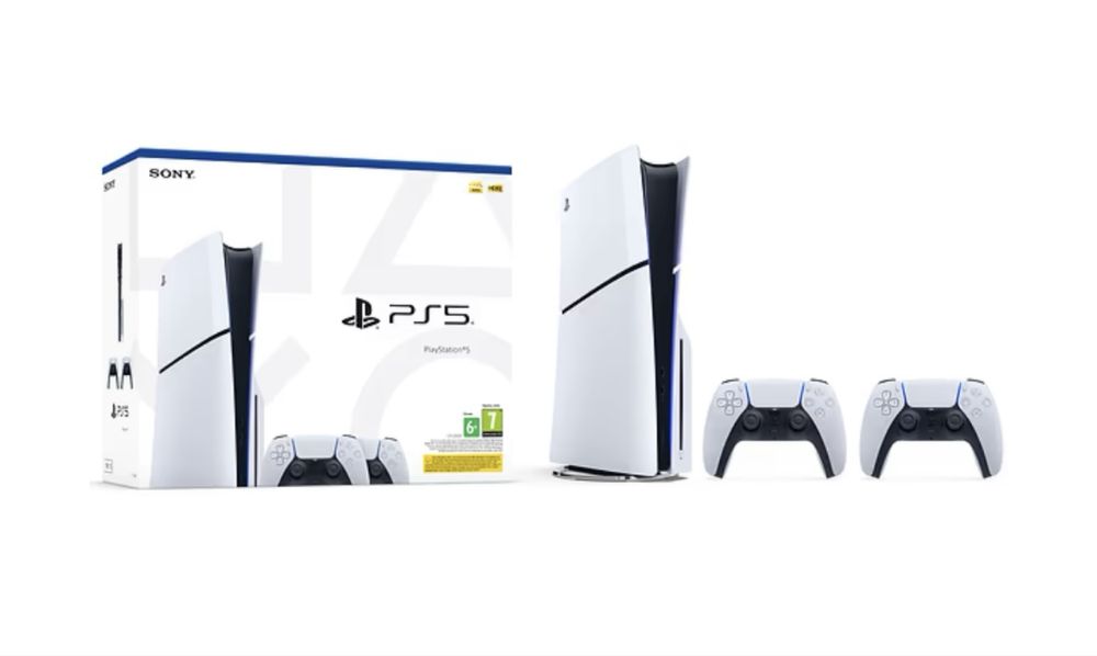 Ігрова консоль PlayStation 5 Slim Blu-ray (2 геймпади Dualsense)