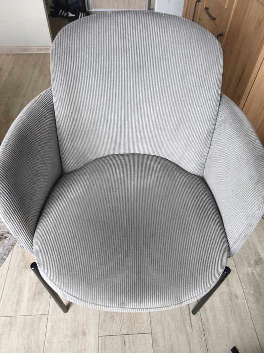 Krzesło szare sztruks
