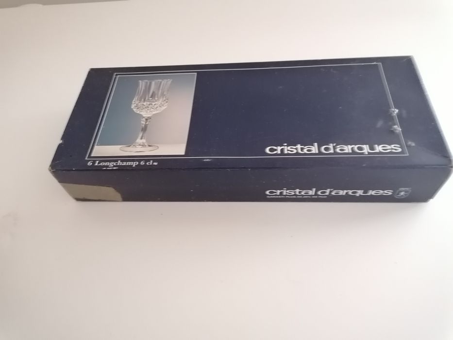 Conjunto de 6 copos cristal d'arques