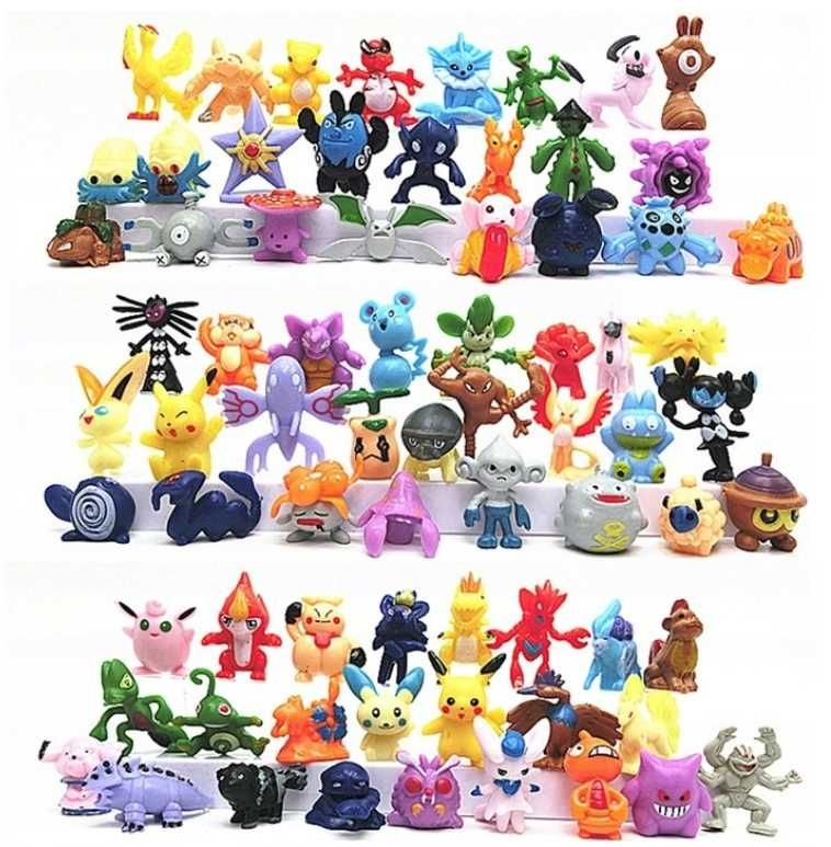 DUŻY ZESTAW 144 Figurek POKEMON PIKACHU Figurki + torba reczna PLECAK