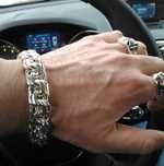 Серебряный  браслет БИСМАРК  Серебро 925 пр Вес  50 грамм  Нлвый