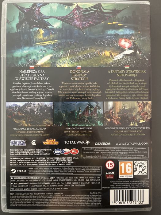 Total War Warhammer PL PC + klucz