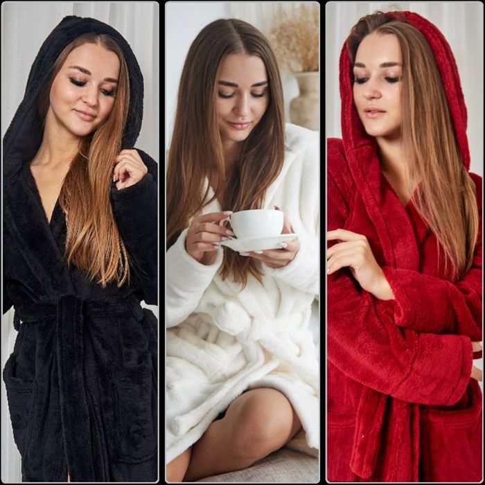 Жіночі теплі халатики багато кольорів