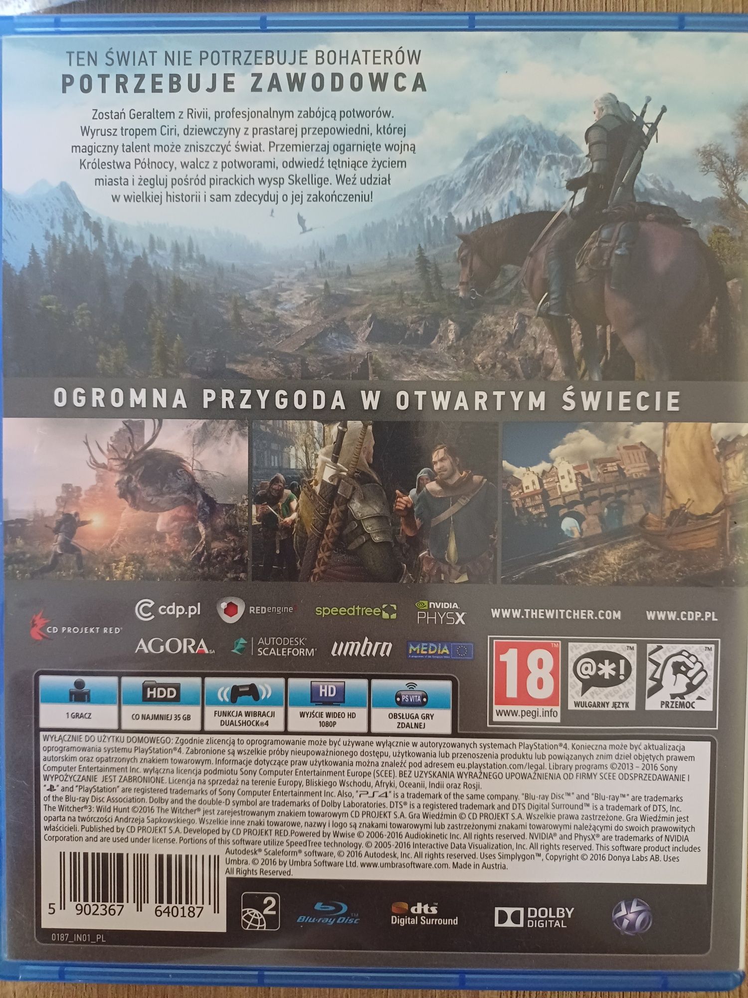 Wiedźmin 3 Dziki Gon PS4