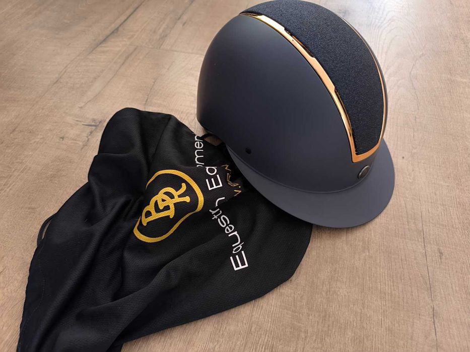 Kask BR Omega granatowo-różowozłoty toczek S  52/54