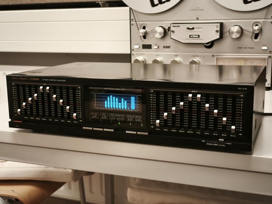Еквалайзер Fisher EQ-276 ! 10 смуг ! З аналізатором спектру ! Японія !