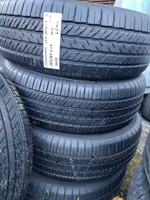 opony M+S 225/60R17 Yokohama Geolandar , dot 3422, 6,5 mm bieżnik