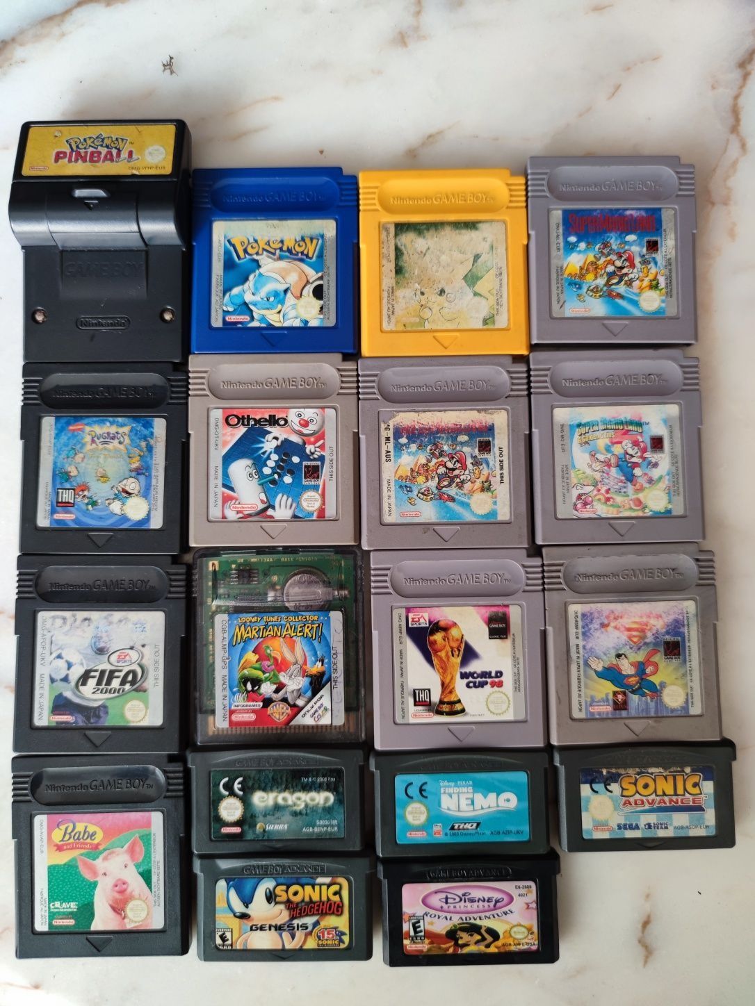 Jogos Gameboy Color e Gameboy Advance Originais