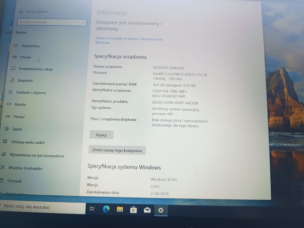 Sprzedam Laptop HP ProBook 650 G5
