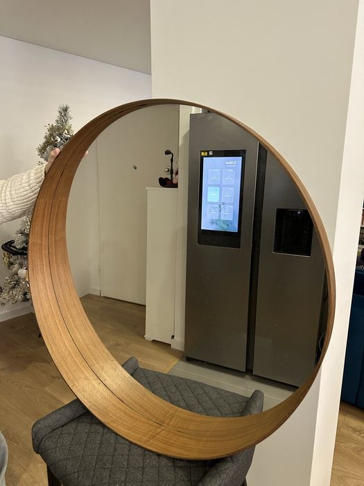 Espelho chapa de carvalho 80 cm Stockholm