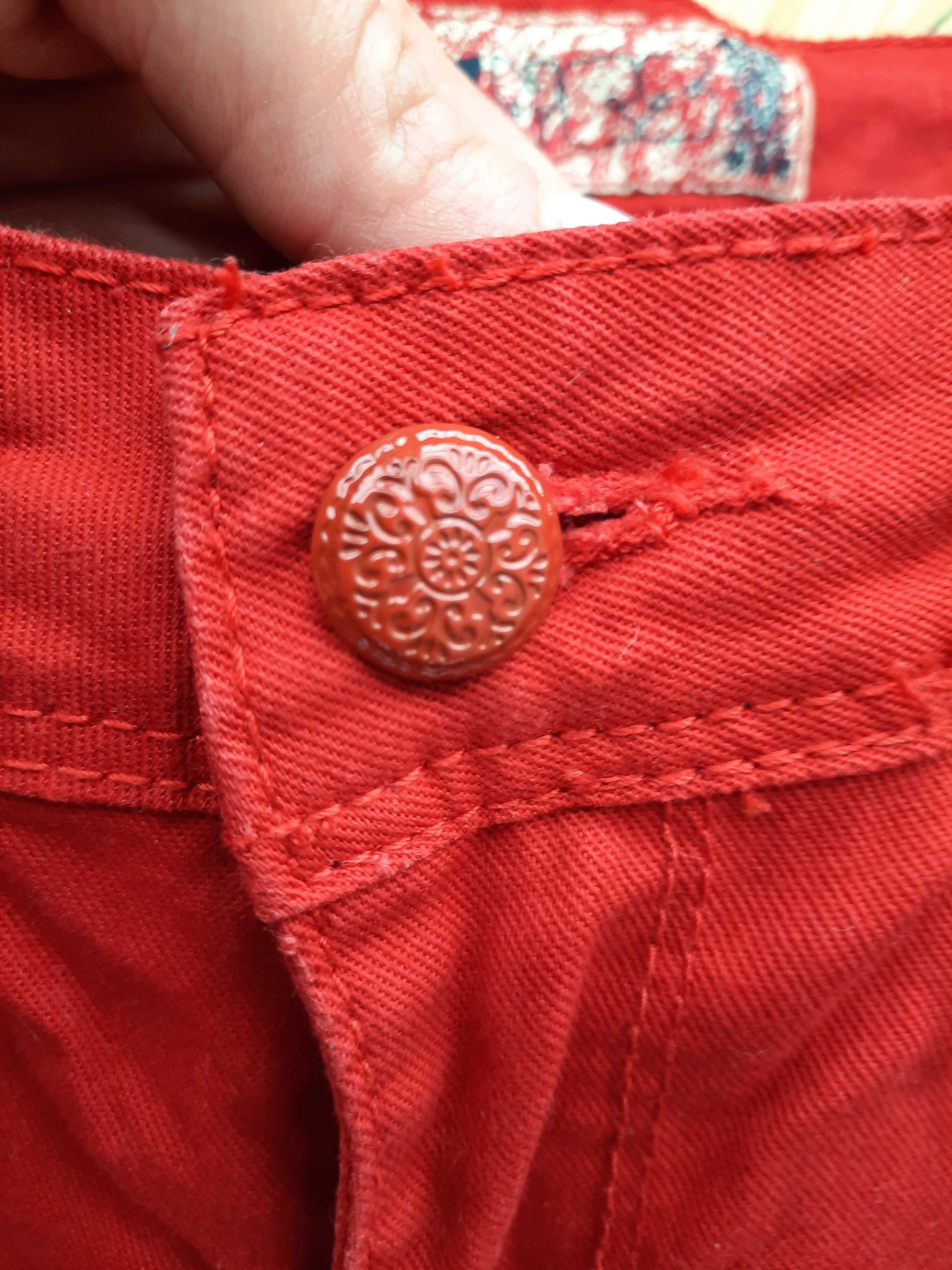 Czerwone jeansy new look rozmiar m