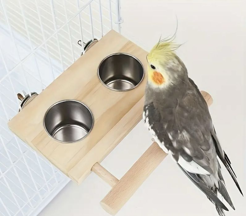 Recipientes de alimentação para gaiolas de pássaros