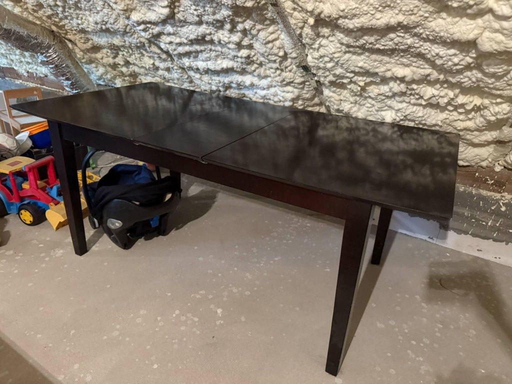 Stół drewniany 180cm szerokości z dostawką 30cm super stan