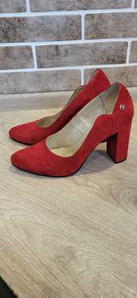 Червоні туфлі 40 натуральна шкіра