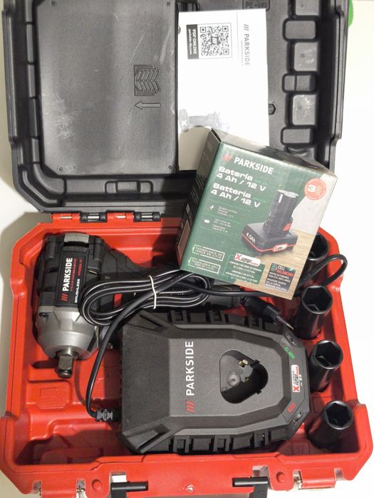 Chave Impacto 12V 350Nm Parkside