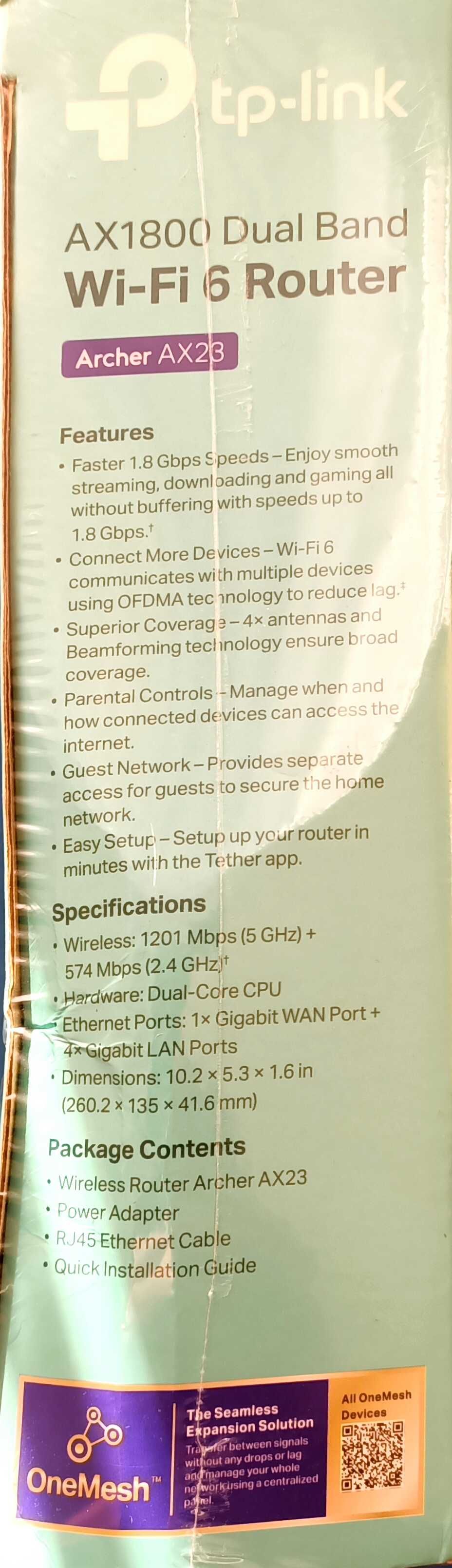 Nowy router TP-Link Archer AX23 WiFi 6 AX1800 Dual Brand
