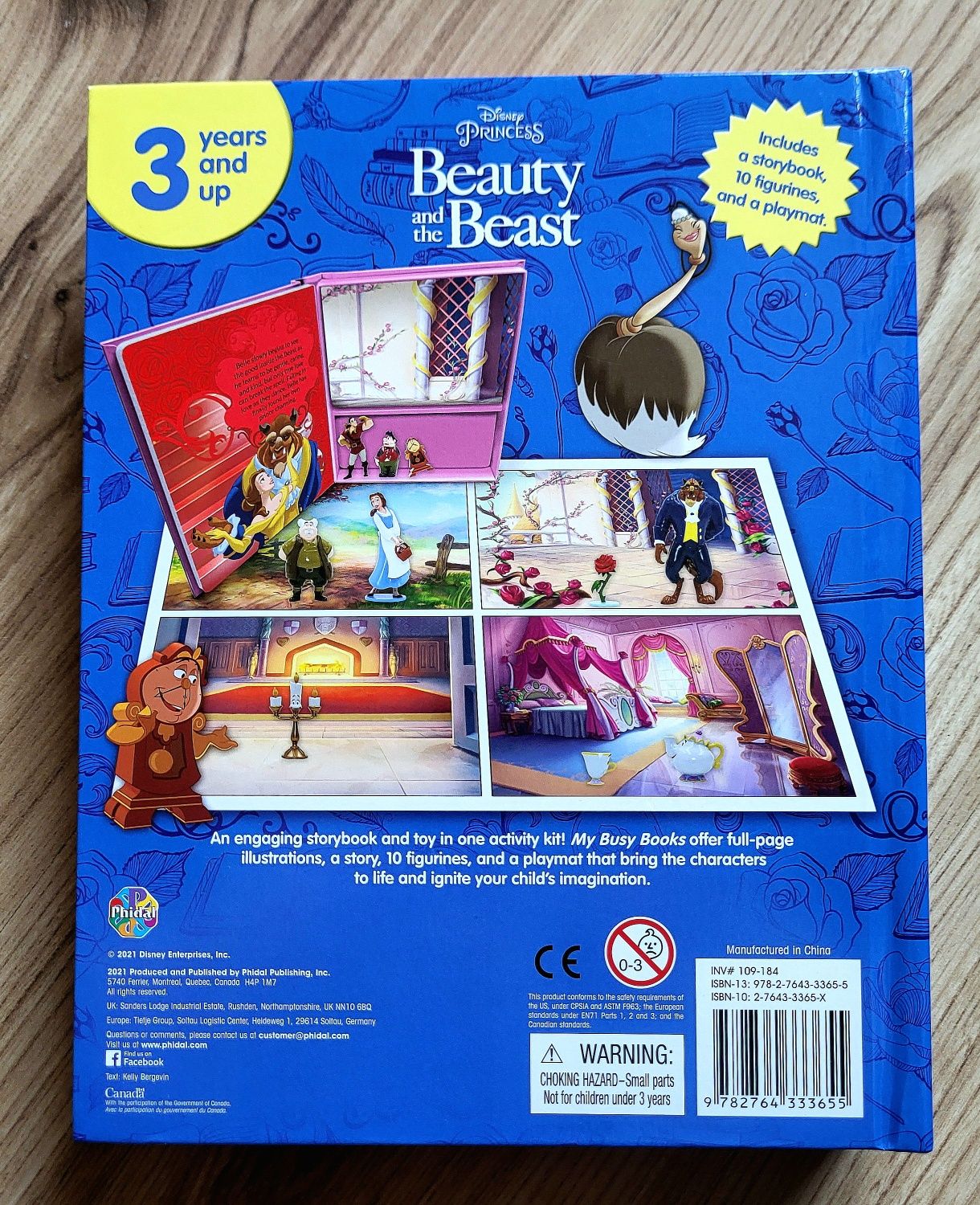 Disney Beauty and the Beast My Busy Books z figurkami po angielsku