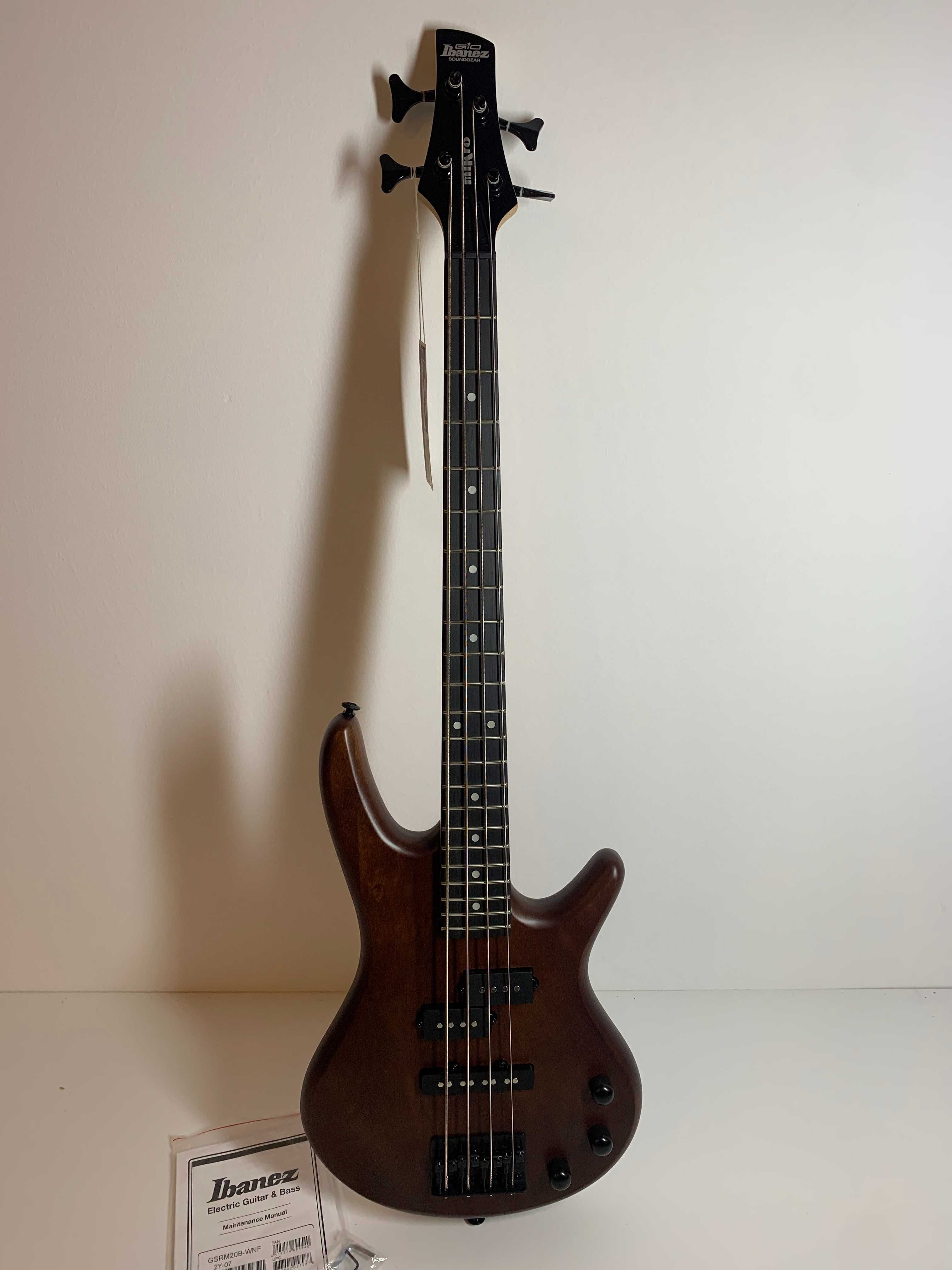 Ibanez elektryczna gitara basowa GSRM20B-WNF orzechowe wykończenie 3/4