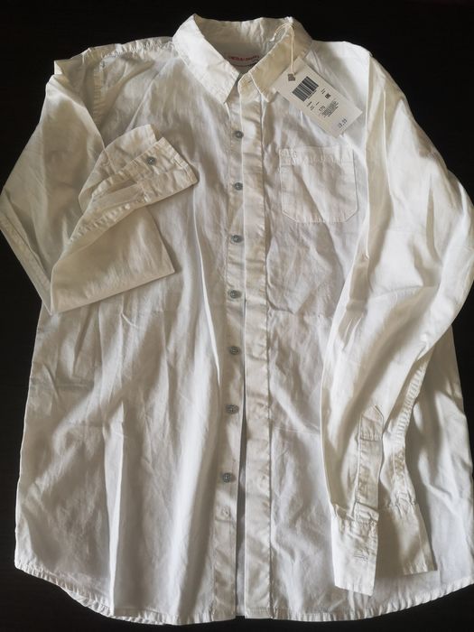 Koszula biała nowa 170  długi rękaw