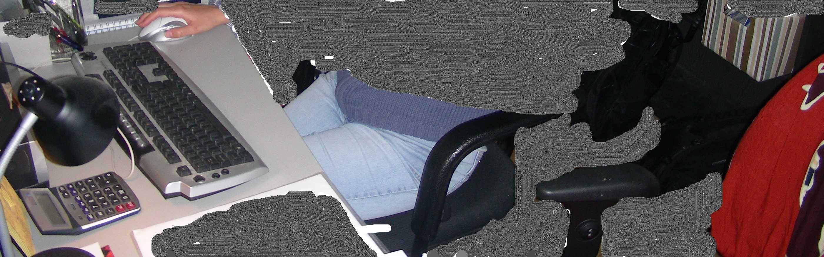 Biurko, regulowane, idealne dla WYSOKICH, szary blat, czarne nogi