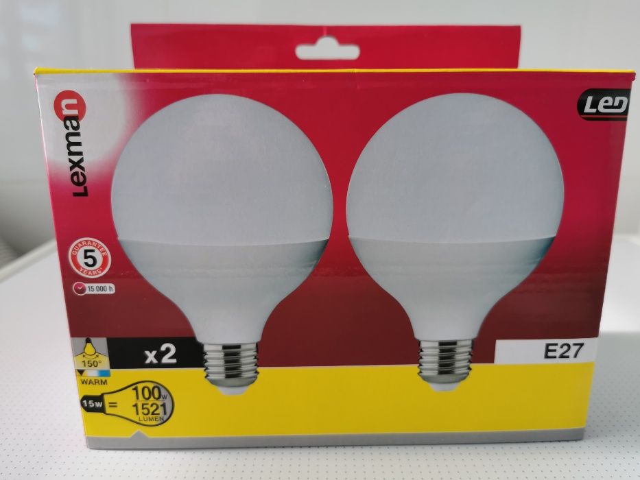 2 Lampadas LED E27 15W 150 LM Quente