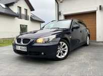 BMW 5 E61 525D Automat zadbany, kamera, rolety, android, hak, tempomat