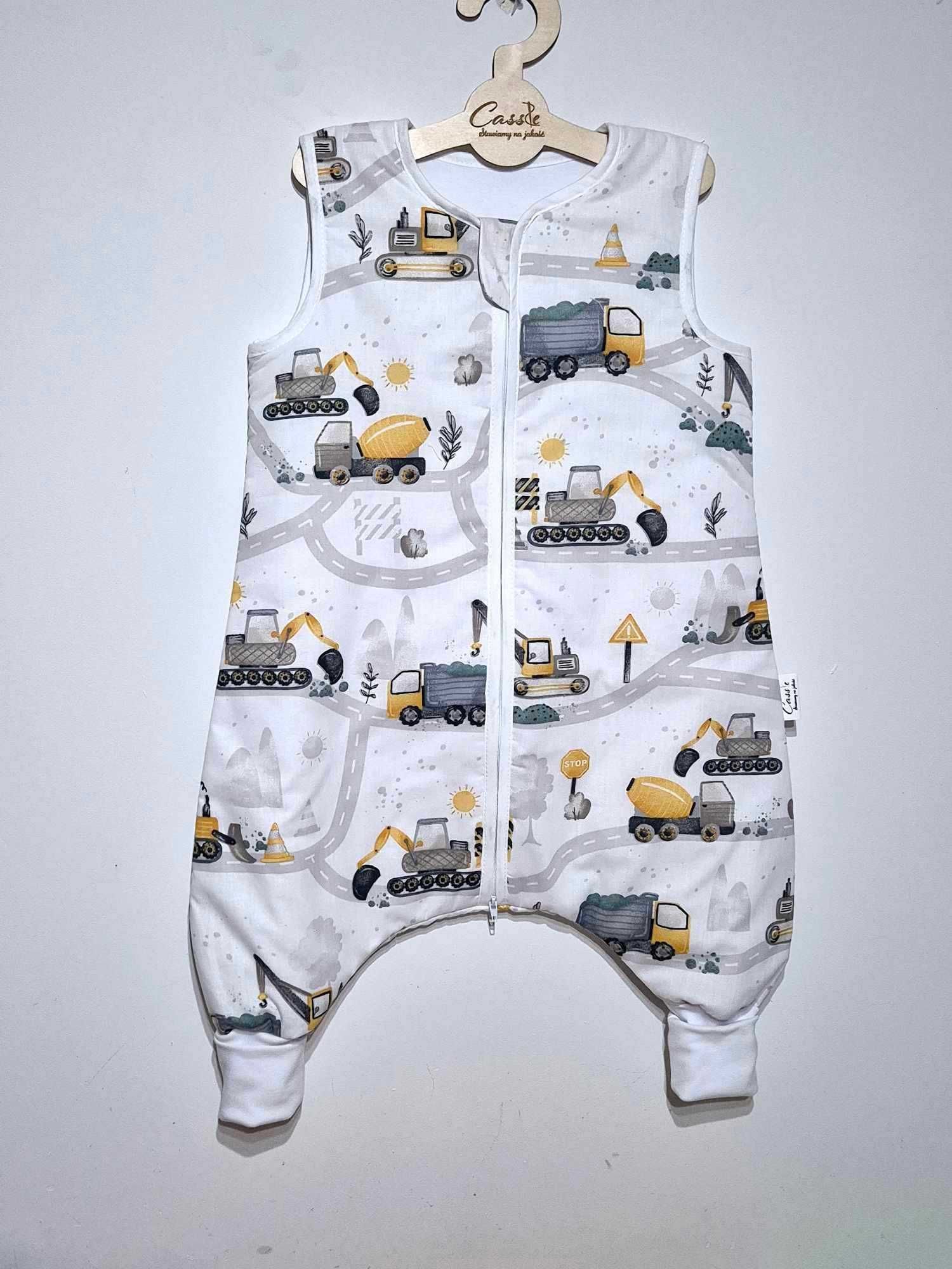 Śpiworek z nogawkami ABS antypoślizgowe 1 tog r 80-86 w -Budowa yellow