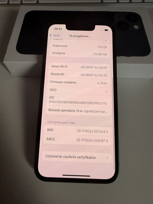 iPhone 13 Mini 128gb Green Stan Idealny Bateria 100%