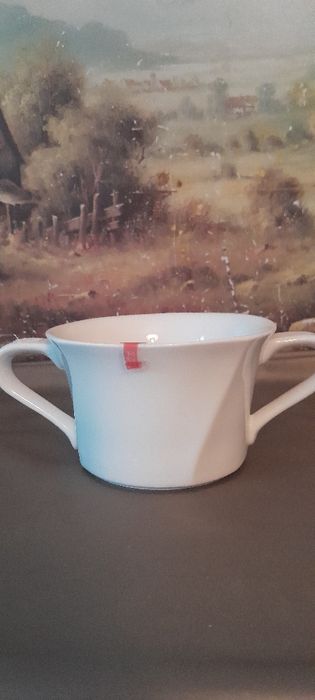 Bulionówki porcelanowa biała