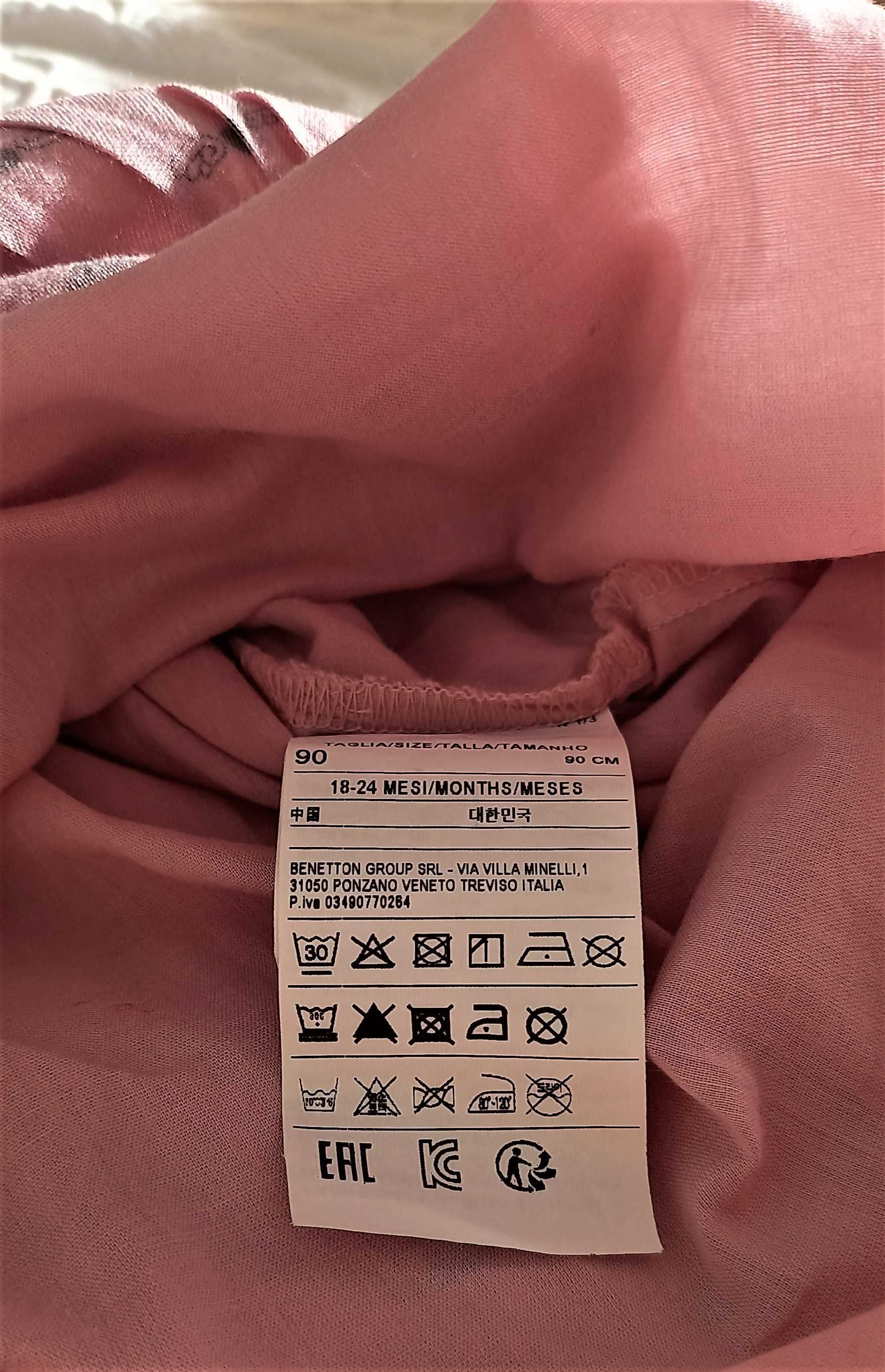 Vestido manga comprida Benetton [18-24 meses / 90 cm)