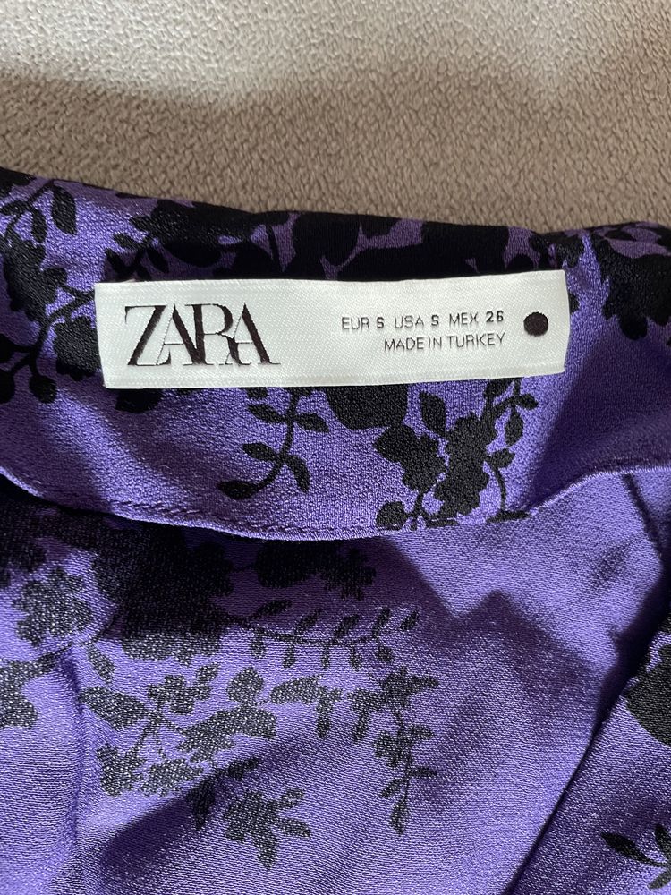 Новое платье сукня Zara с цветочным принтом, размер S
