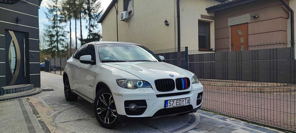 BMW X6 3.0D xDrive Biała/Jasne skóry/Android/Łopatki 2x koła Zadbana!