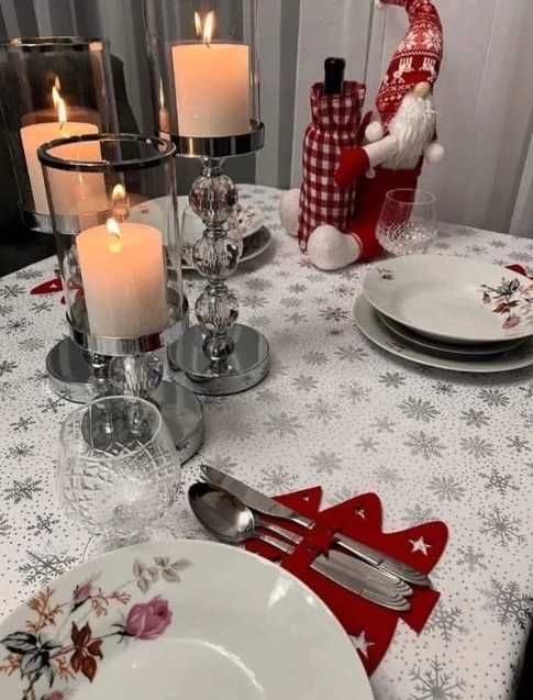 Obrus świąteczny Plamoodporny NOWY 140 x 180 cm