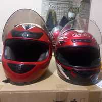 Kask motorowy,skuter czerwone