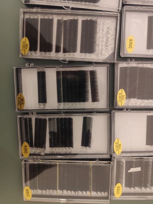 Zestaw paletek z rzęsami do przedłużania rzęs