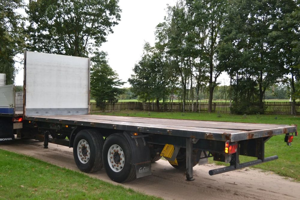 Bos TANDEM PLATFORMA dł. 7.75 m HAMULCE TARCZOWE OPONY 80%  zawieszenie pneumatyczne felgi ALUMINIOWE