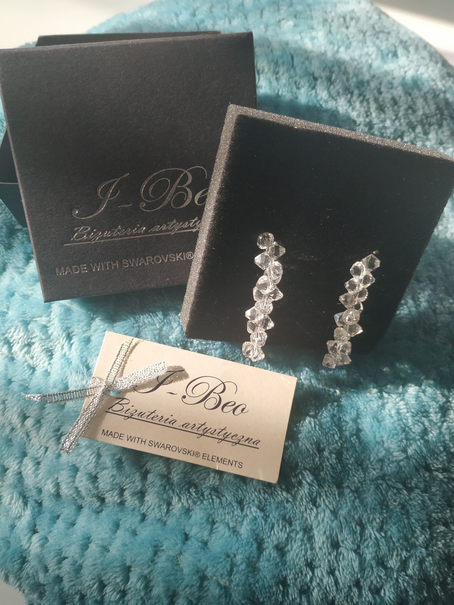 Biżuteria Swarovski, kolczyki + bransoletka