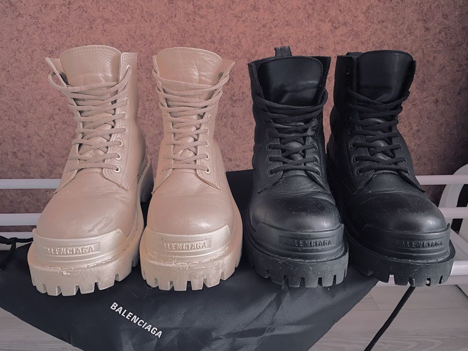 Брутальные ботинки бутсы баленсиага Balenciaga Strike Boots.