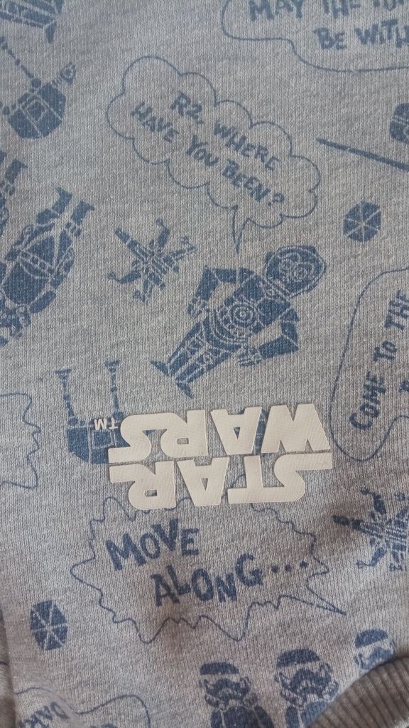 Bluza star wars Darth Vader Yoda R2D2 klony ciepła ocieplana bawełnian