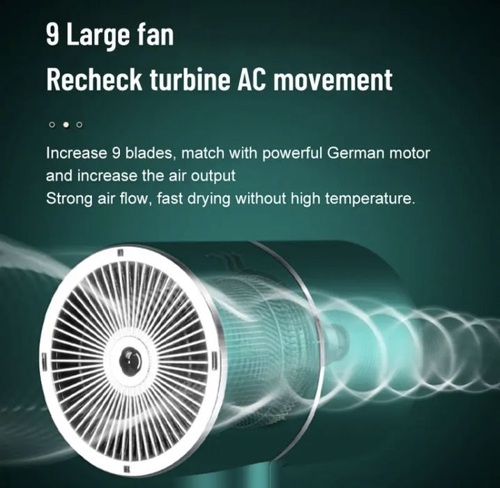 Електричний фен з підсвіткою