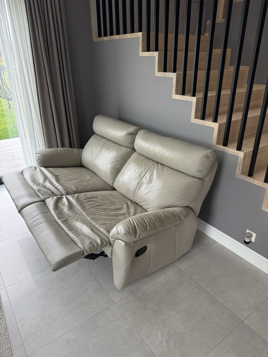 Sofa wypoczynkowa Capri wypocyznek kanapa 100% skóra + relax