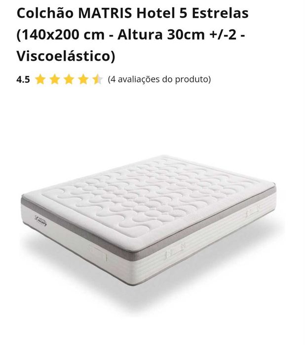 Colchão 140x200 NOVO com plástico nunca aberto